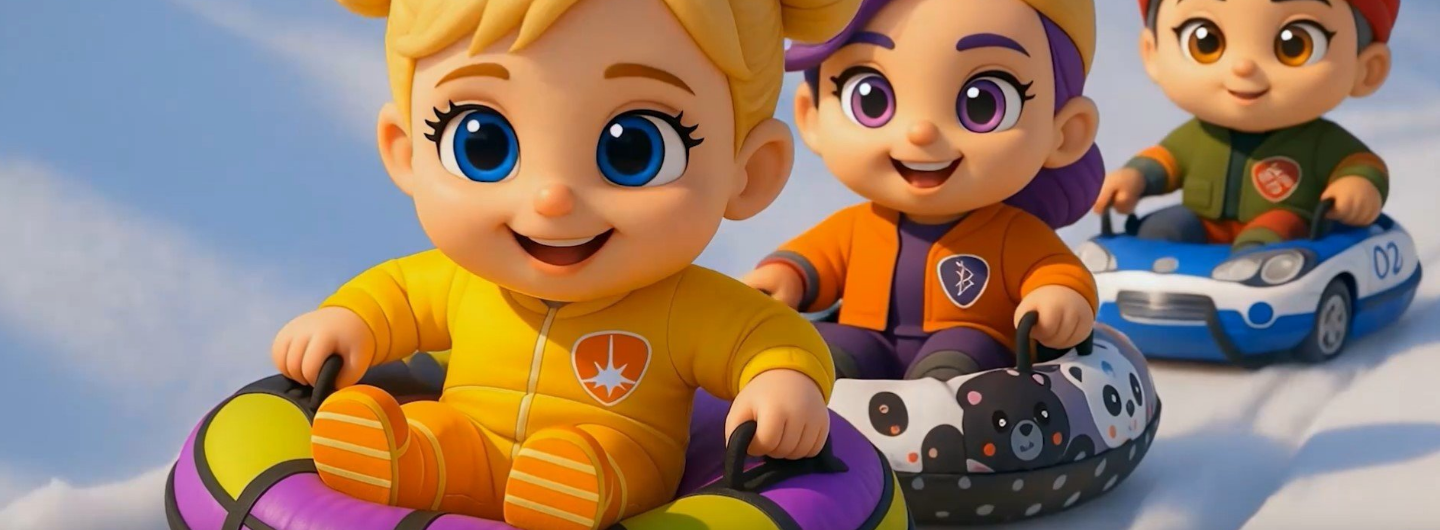 Зимний спорт с Русскими супергероями